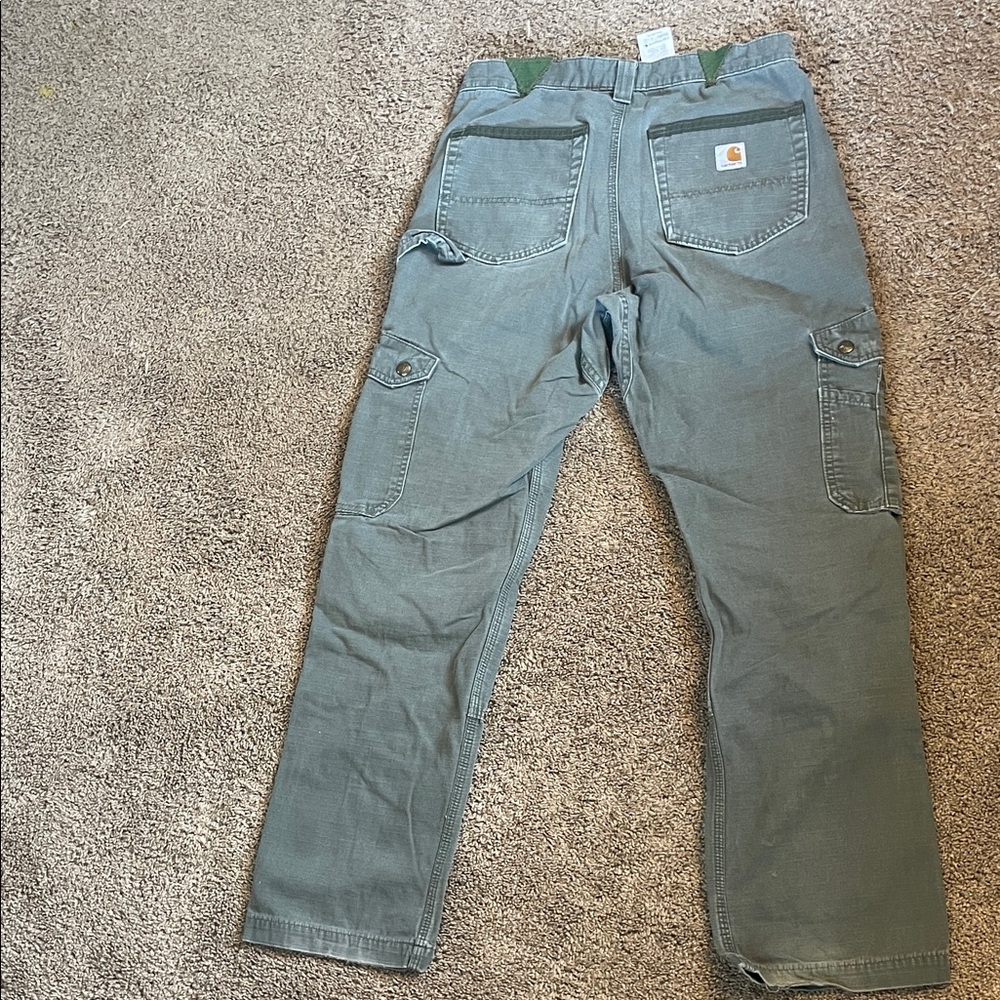 Carhartt Men's Cargo Pants in Sage Green Rip/Stop - Picture 7 of 8